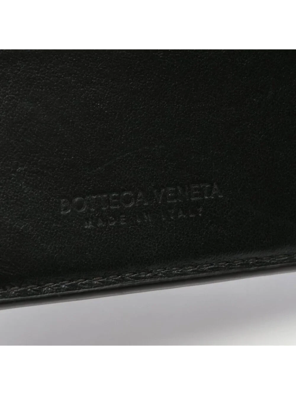 Bottega Veneta Bifold Wallet Intrecciato Black Leather